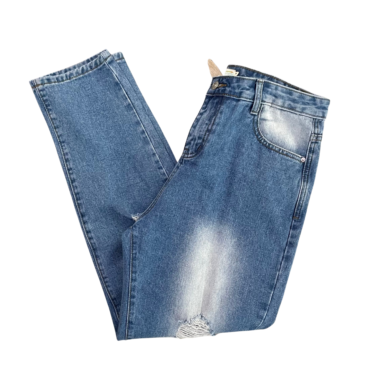 Distressed Denim Jeans