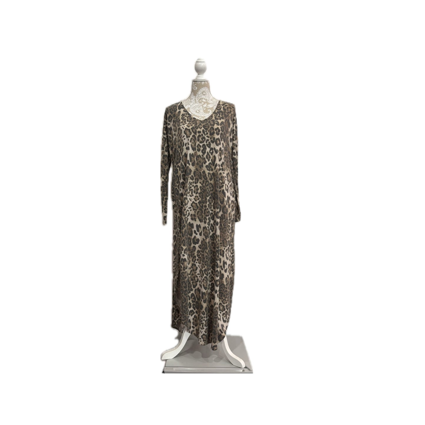 Lisa Leopard Maxi Dress