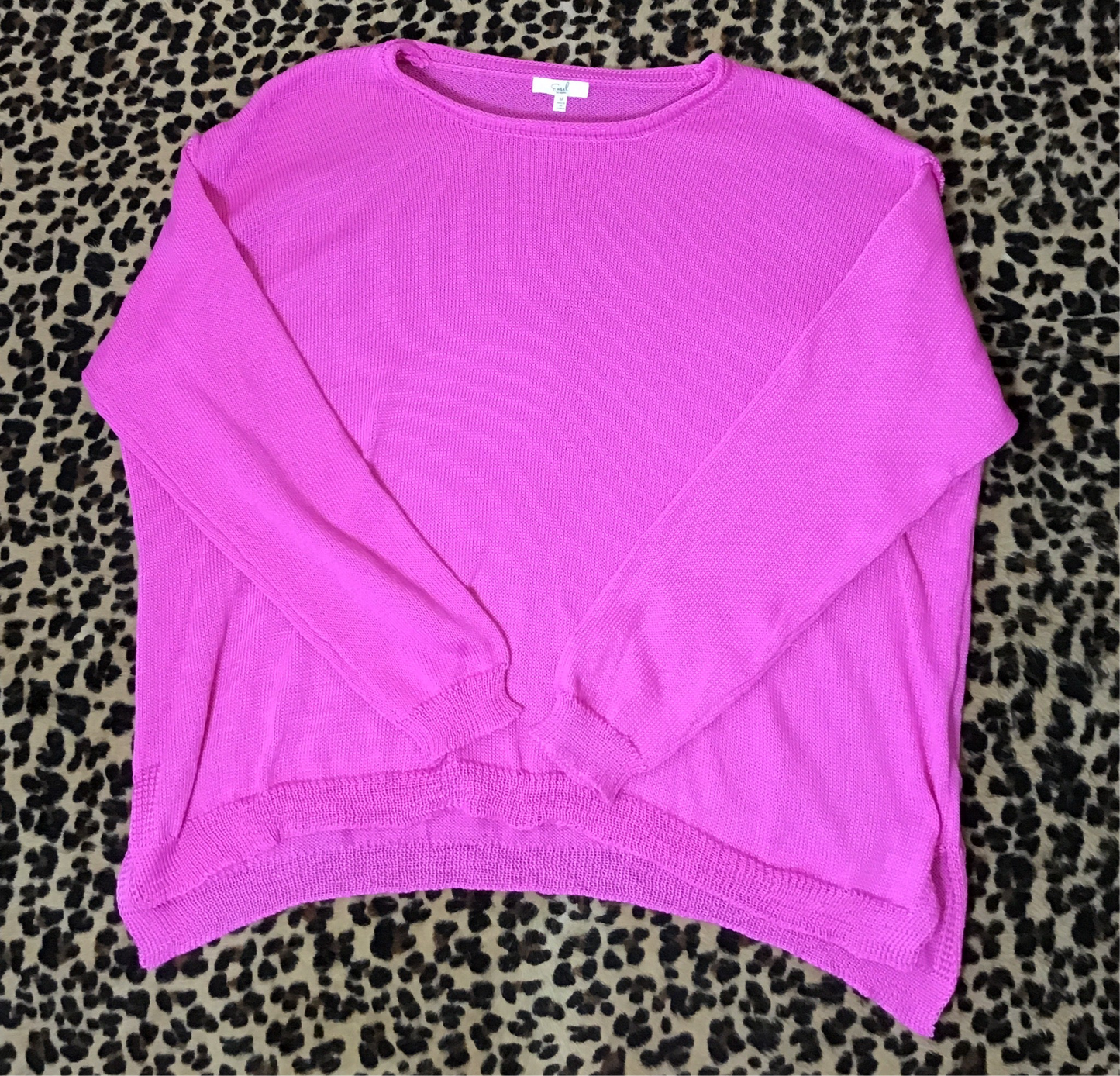 Pink knit sweater