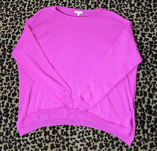 Pink knit sweater