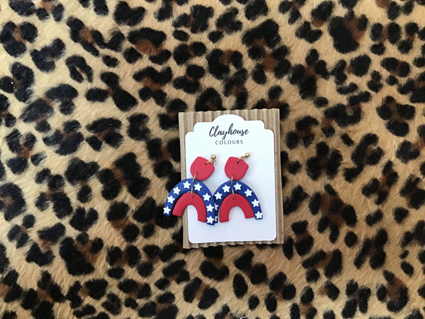 Red white and blue rainbow