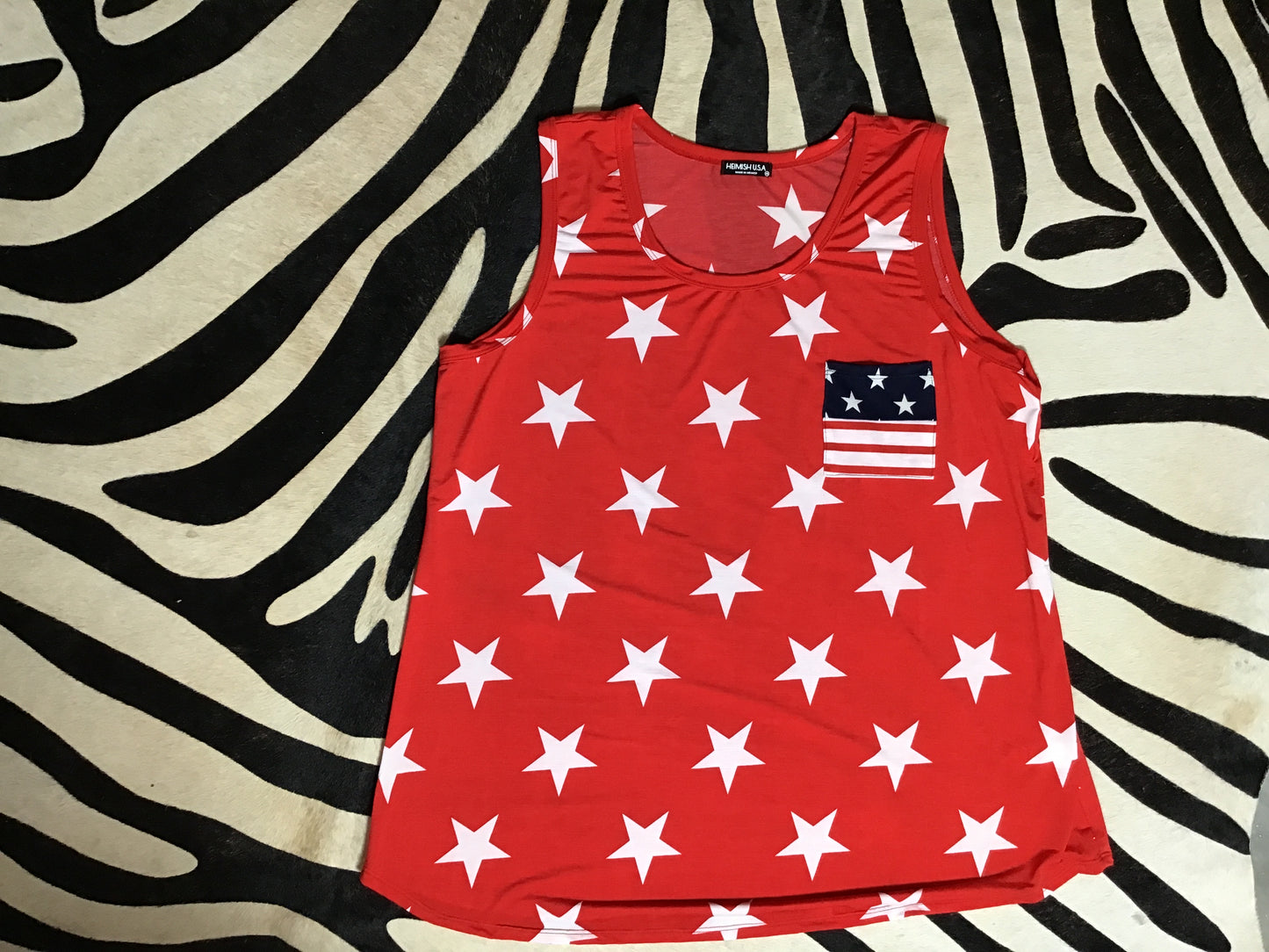 Red star tank top