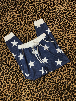 Blue star comfy joggers