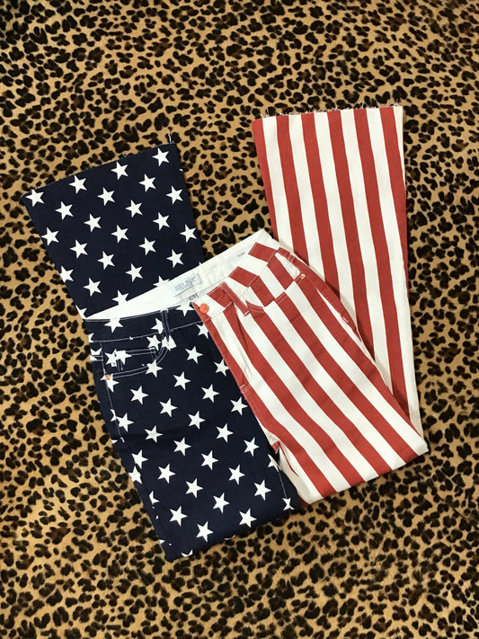 American flag bell bottoms