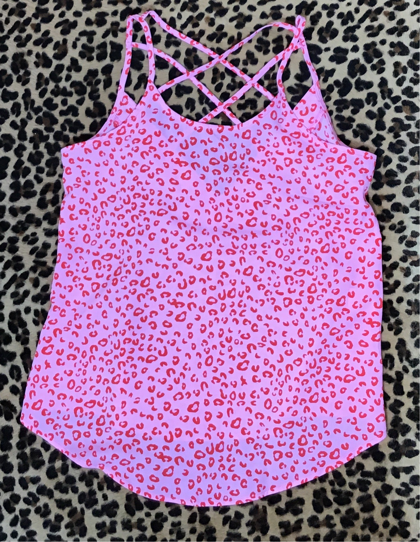 Pink leopard romper