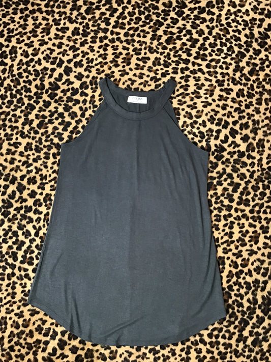 Grey halter tank top