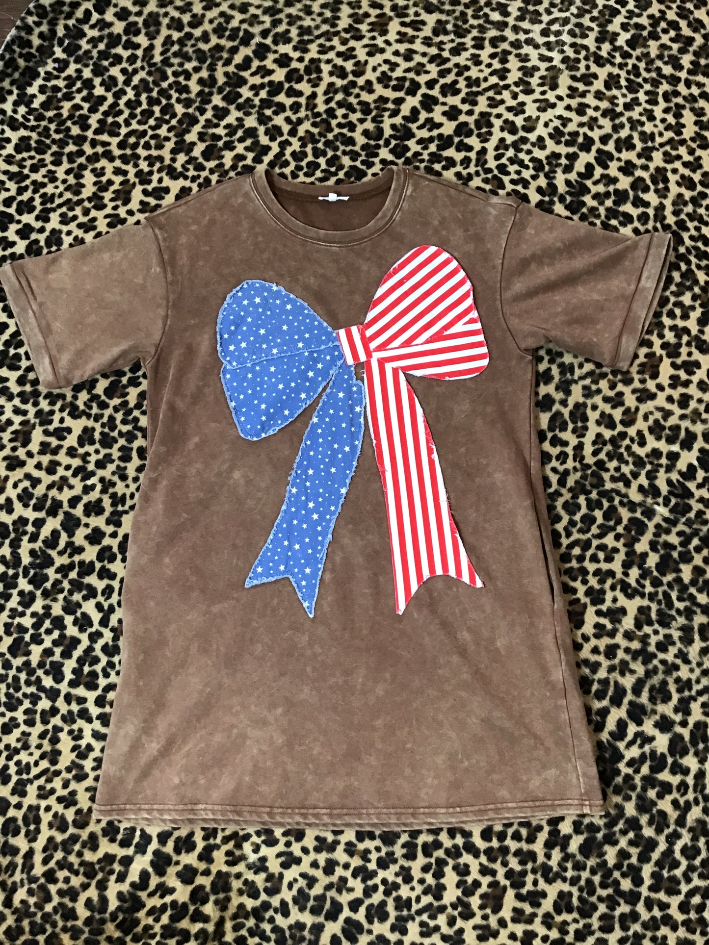 Brown bow dress