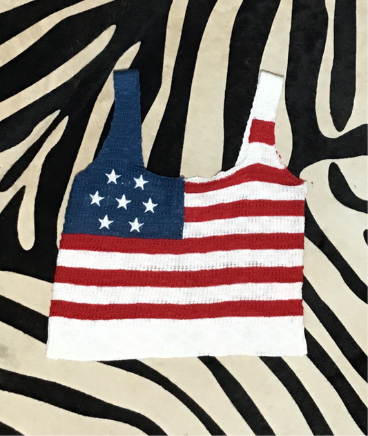 American flag tank top