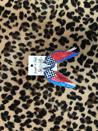 Checkered earrings