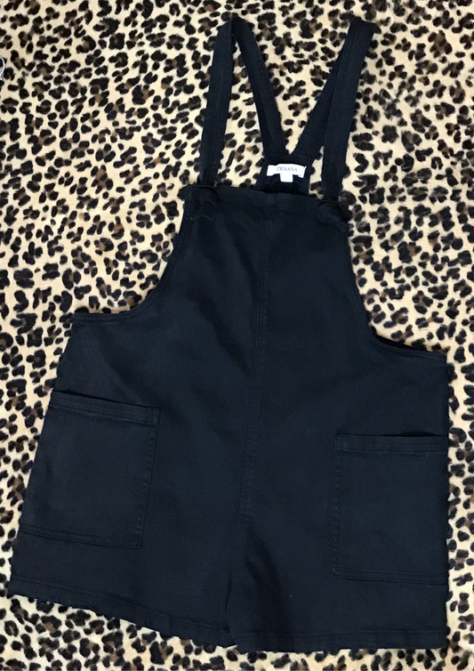 Black Jean romper