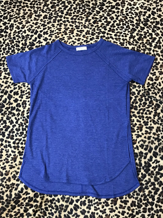 Navy Flowy shirt