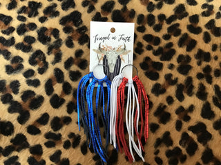 Leather earrings