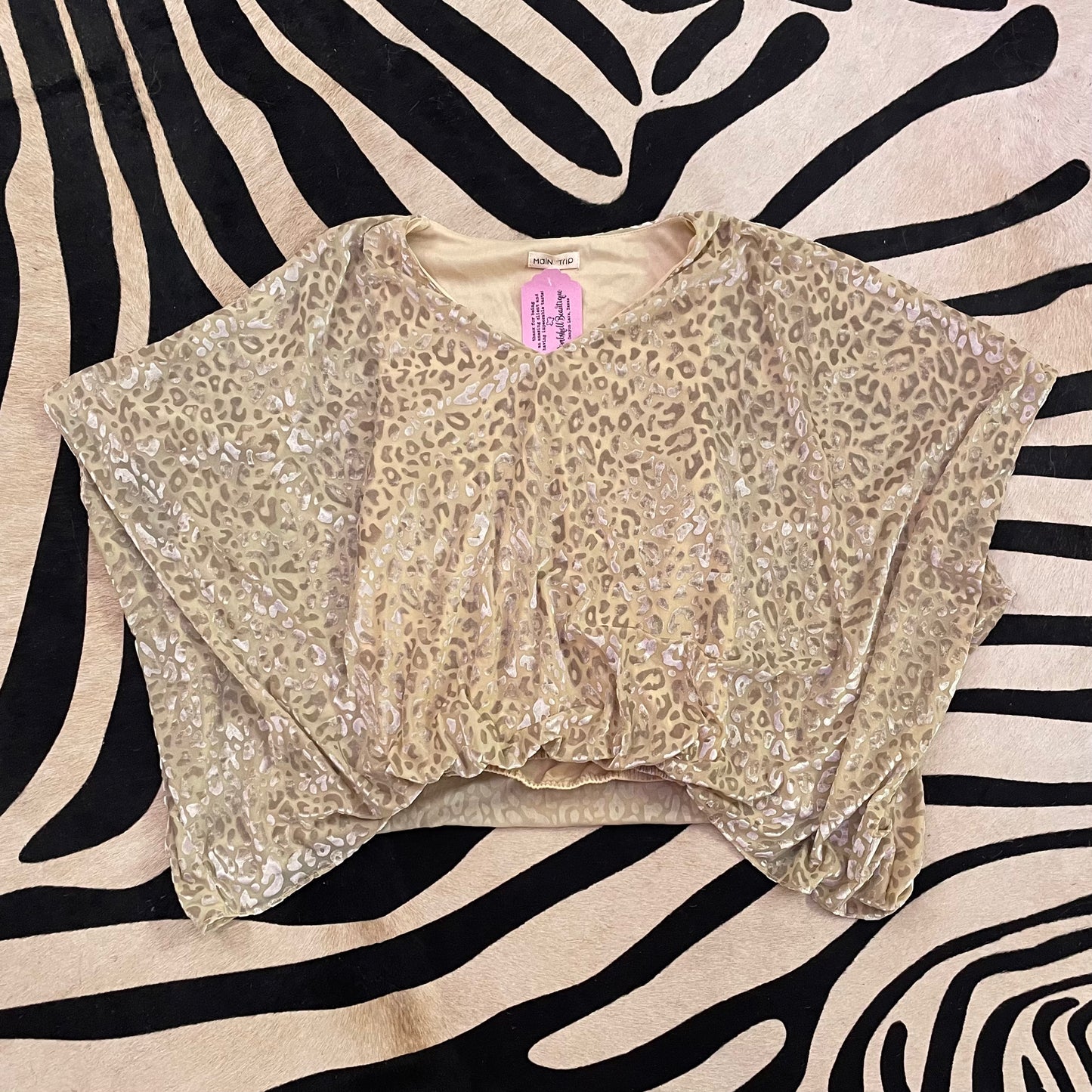 Leopard Velvet Blouse
