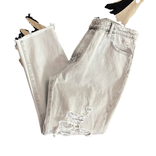 Whitewashed Distressed Jeans